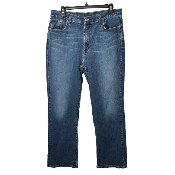 Lucky Brand Dungarees Y2K Bootcut Zip Fly Jeans Size 34 Short - Picture 1 of 10